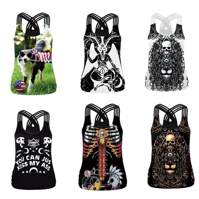 Yoga Fitness Holiday - Fashion Women Summer Halloween Carnival Tank
