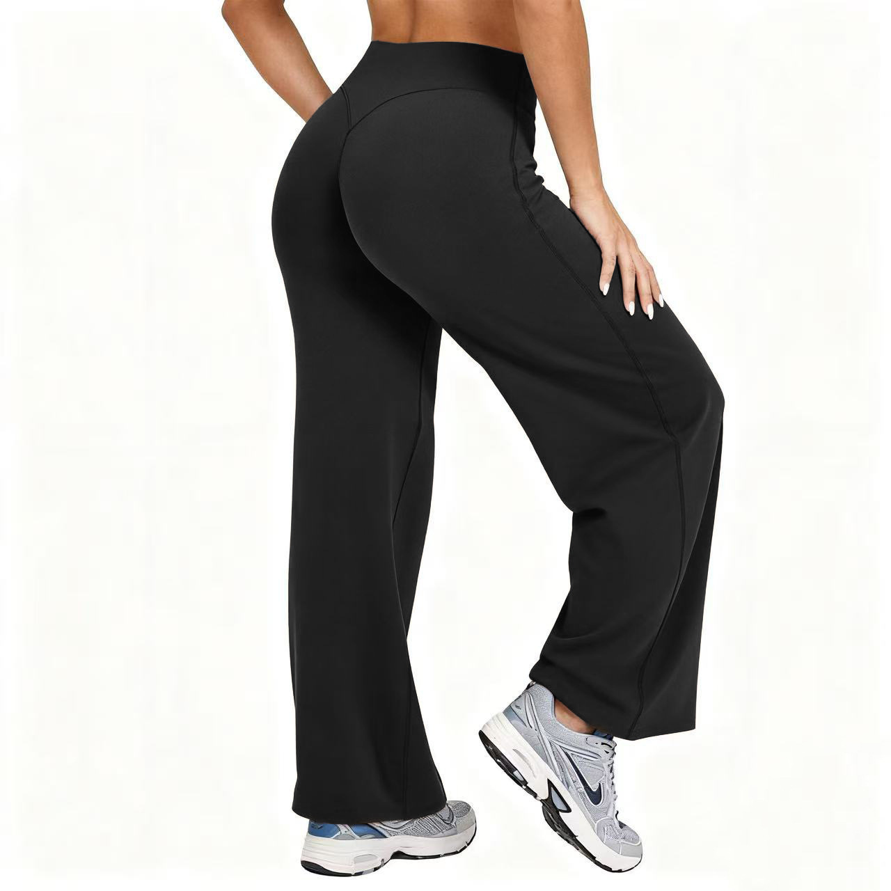 Yoga & Fitness With Denise - Women Plus Size Yoga Wide-leg Pants