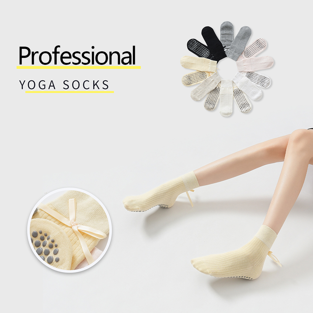 Fitness Of Yoga - Cute Bowknot Yoga Socks Girls Sweet