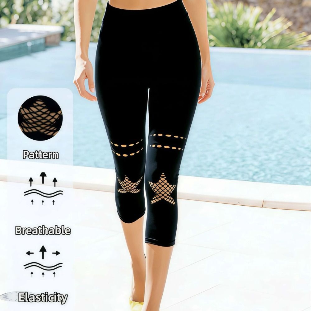 New Hollow Out Women's Mesh Le - Yoga & Fitness With Denise review and price
