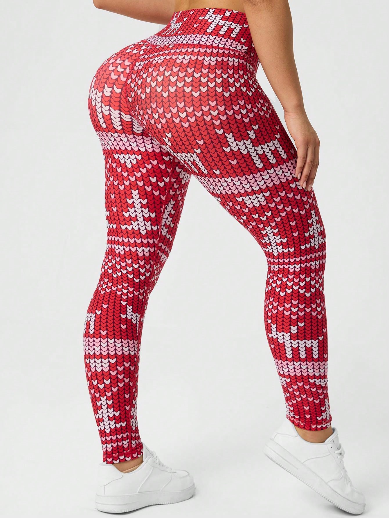 Womens Christmas Printed Leggi - Yoga Fitness Holiday review and price