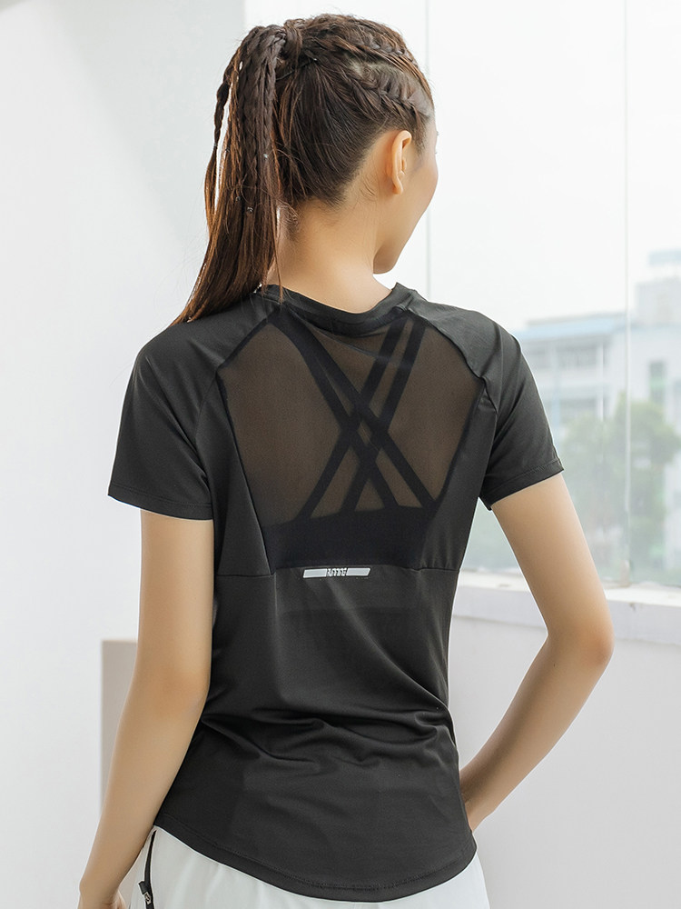 Summer Sports Short-Sleeved Wo - Yoga Fitness Top review and price