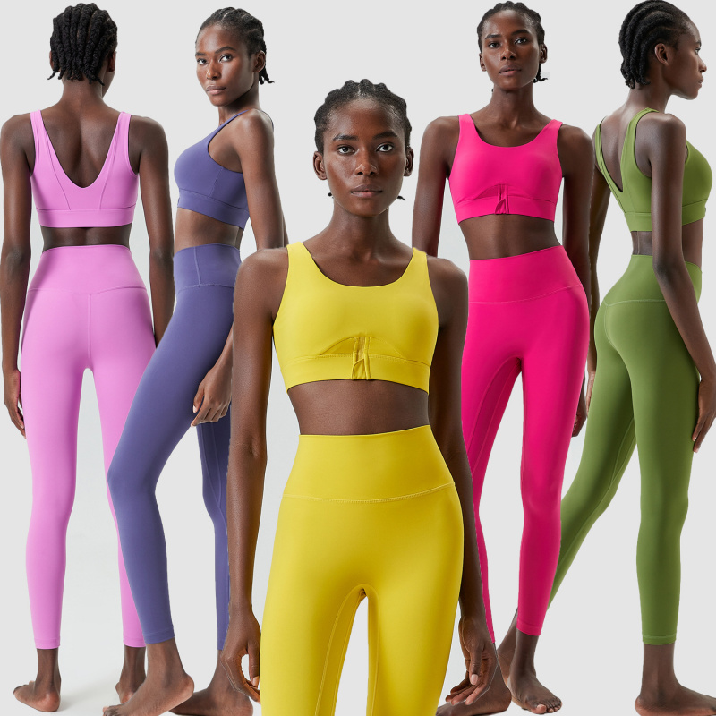 Two Pieces Set Zipper Yoga Spo - Yoga Fitness Plus review and price