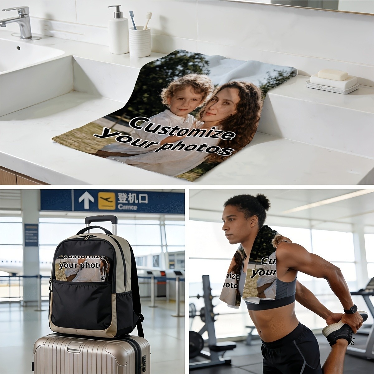Customized towel, yoga, breath - Fitness Of Yoga review and price
