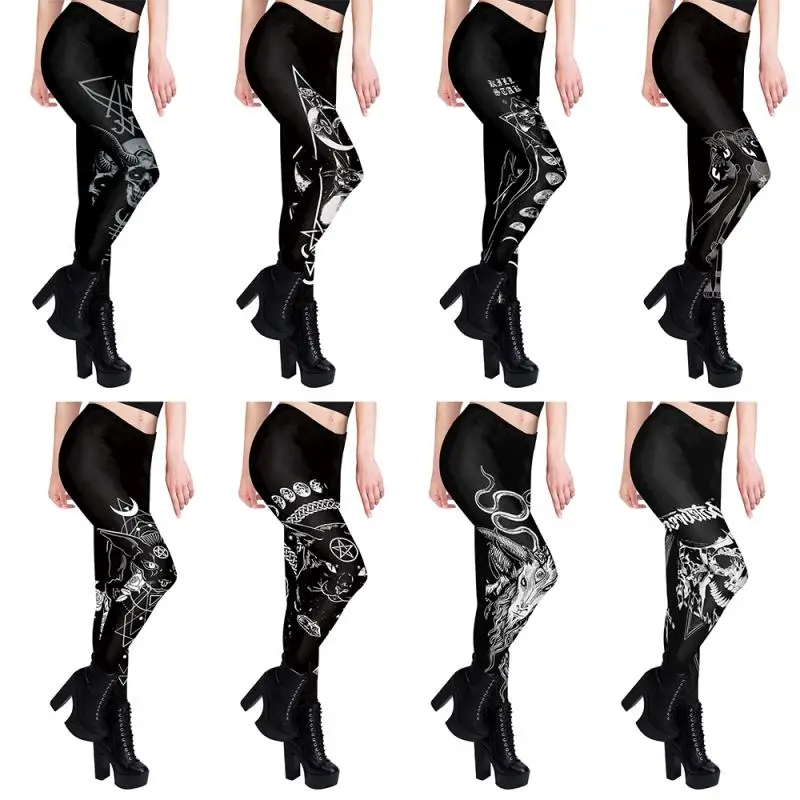 Gothic Women Leggings Sexy Mid - Yoga Fitness Holiday review and price