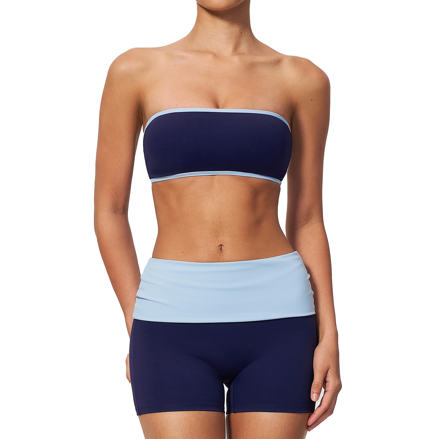 Women Nylon Two Piece Fitness  - Yoga Fitness Top review and price