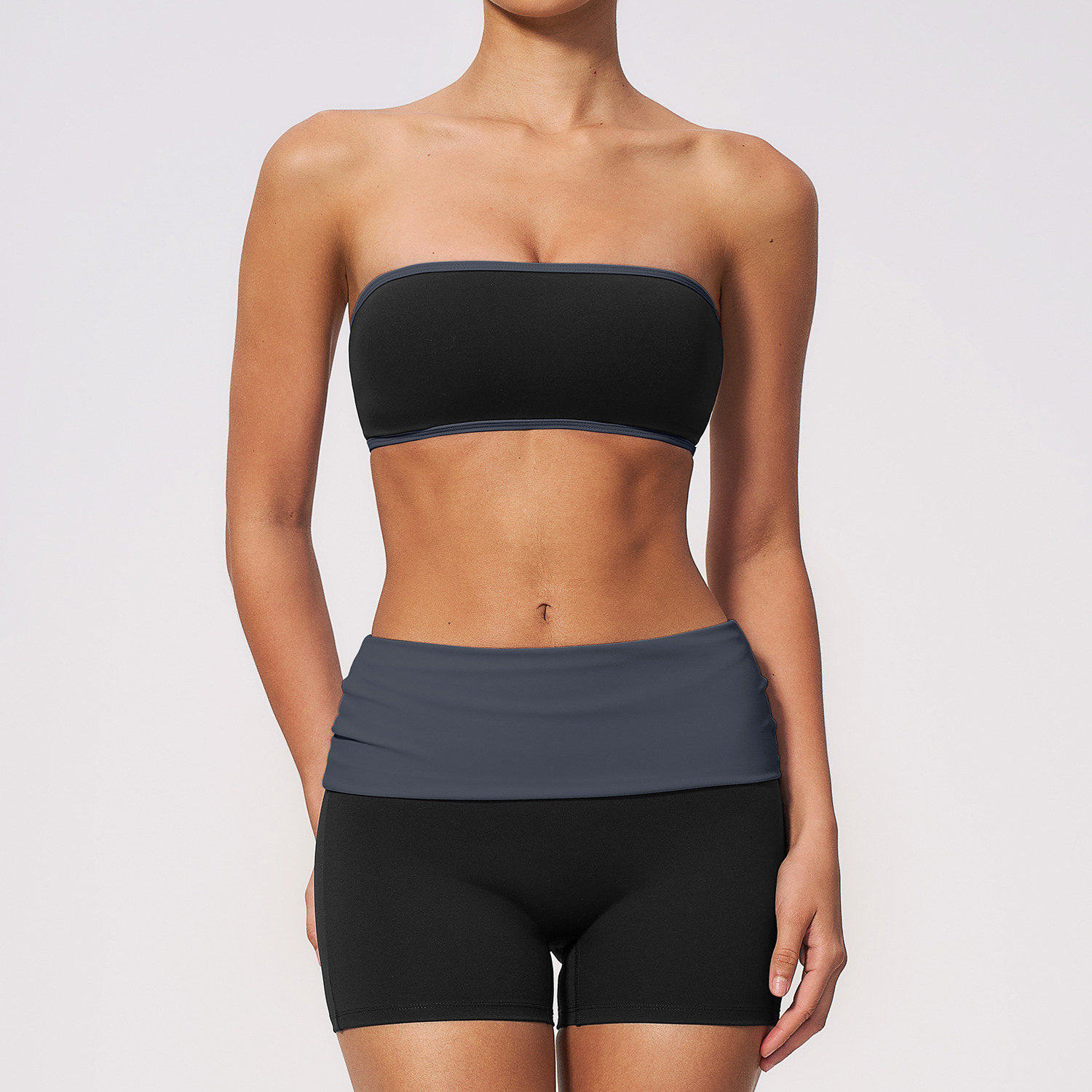 Women Nylon Two Piece Fitness  - Yoga Fitness Top review and price