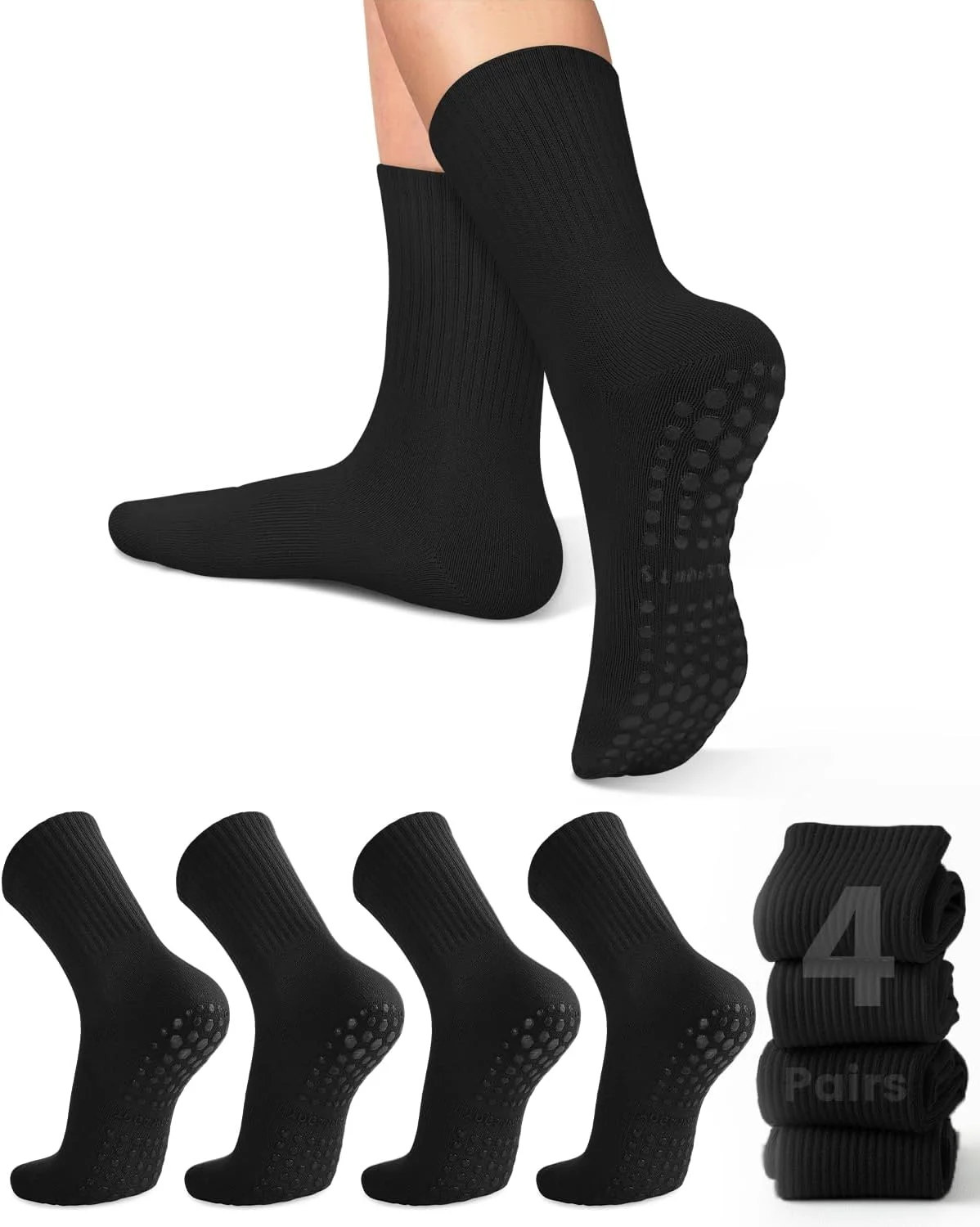 4 pairs of women's yoga socks, - Yoga & Fitness With Denise review and price
