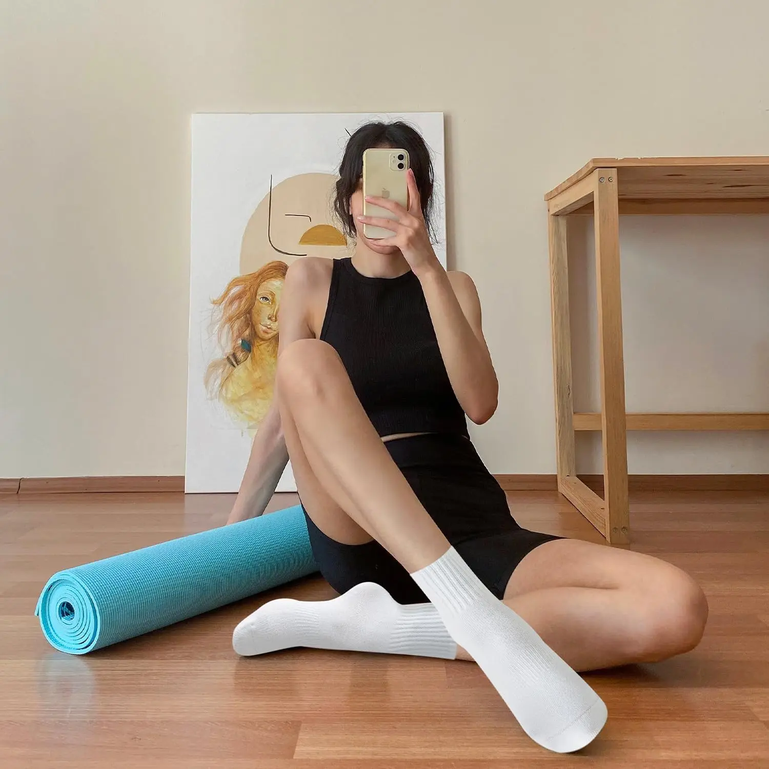 4 pairs of women's yoga socks, - Yoga & Fitness With Denise review and price