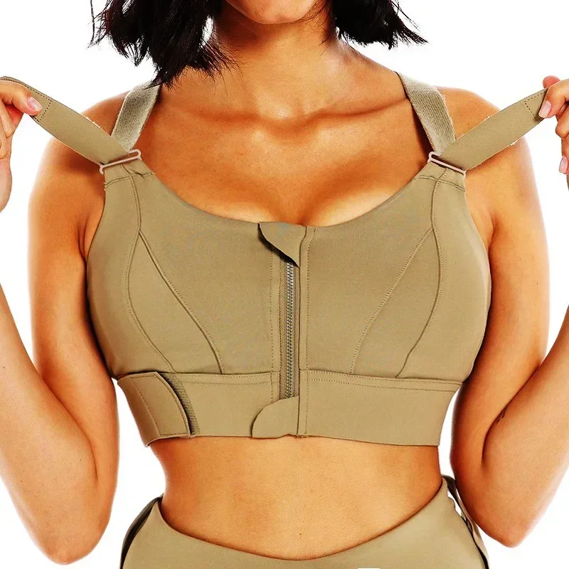 Front Zipper Women Sports Bra  - Yoga Fitness Plus review and price