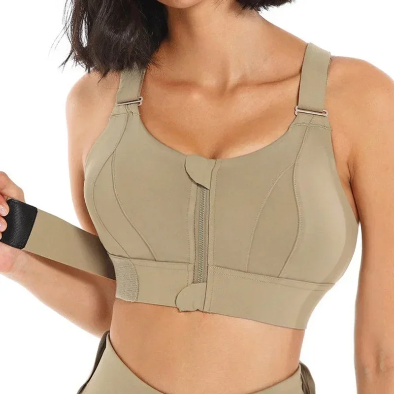 Front Zipper Women Sports Bra  - Yoga Fitness Plus review and price