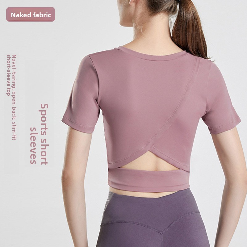 2026 New Backless Crop Yoga To - Yoga Fitness Top review and price
