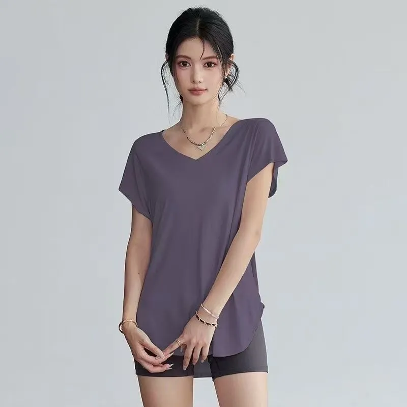 Women's Slimming Round Neck Yo - Yoga Fitness Top review and price